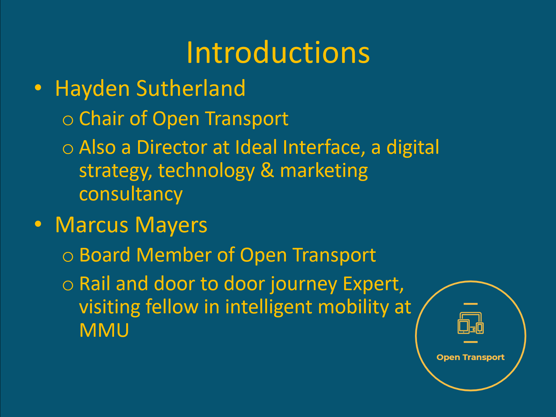Open Transport at Open Banking World Congress – Open Transport ...